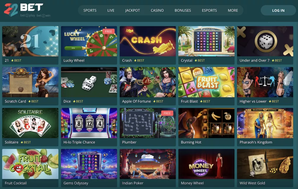 22bet casino