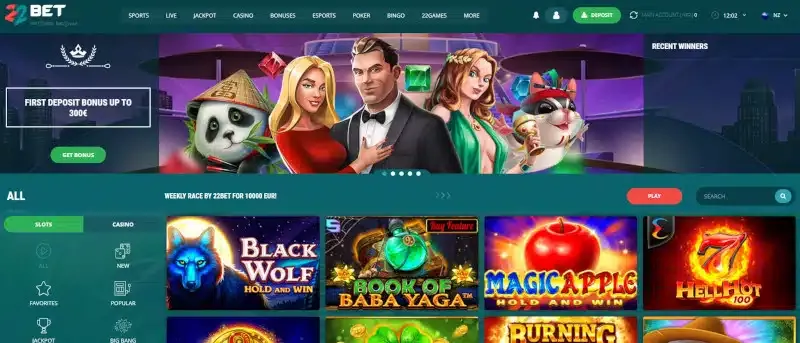 casino 22bet TOC 1